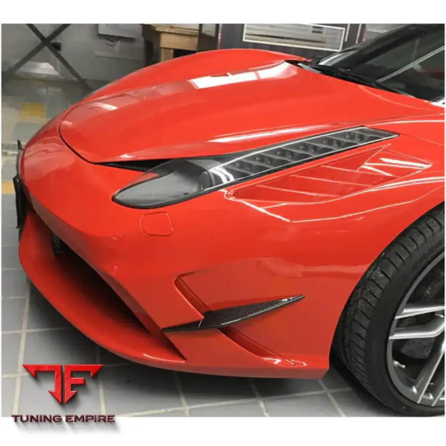 FERRARI 458 SPECIALE COUPE CARBON FIBER FRONT BUMPER VENTS 2014-2015Y