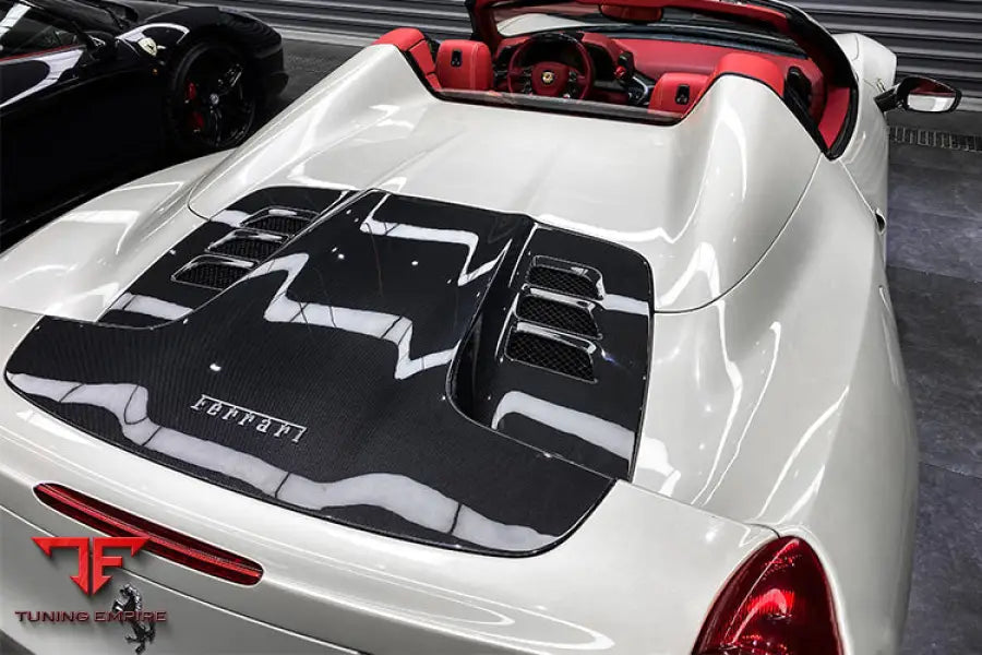 FERRARI 458 SPYDER CARBON FIBER ENGINE HOOD REPLACEMENT BSD