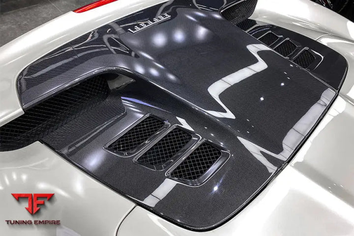 FERRARI 458 SPYDER CARBON FIBER ENGINE HOOD REPLACEMENT BSD