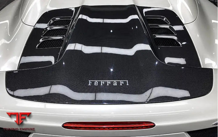 FERRARI 458 SPYDER CARBON FIBER ENGINE HOOD REPLACEMENT BSD
