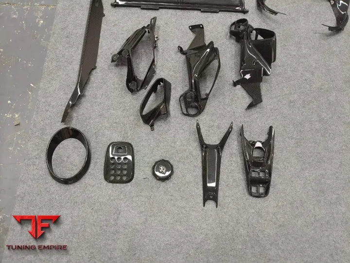 FERRARI 488 CARBON FIBER INTERIOR AND ENGINE BAY PARTS