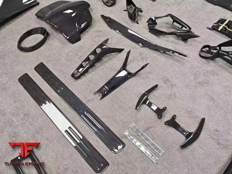 FERRARI 488 CARBON FIBER INTERIOR AND ENGINE BAY PARTS