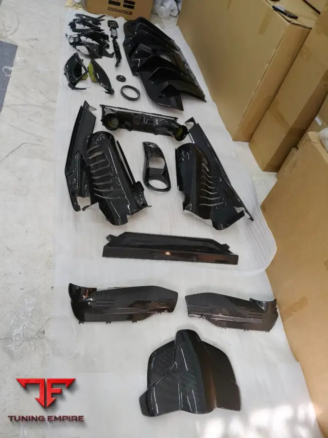 FERRARI 488 CARBON FIBER INTERIOR AND ENGINE BAY PARTS