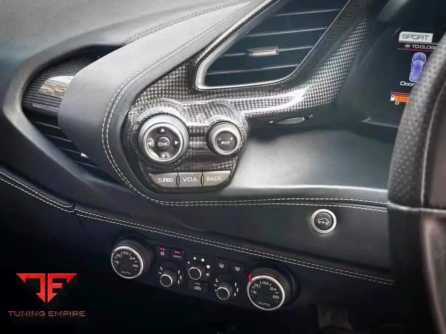 FERRARI 488 CARBON FIBER INTERIOR AND ENGINE BAY PARTS