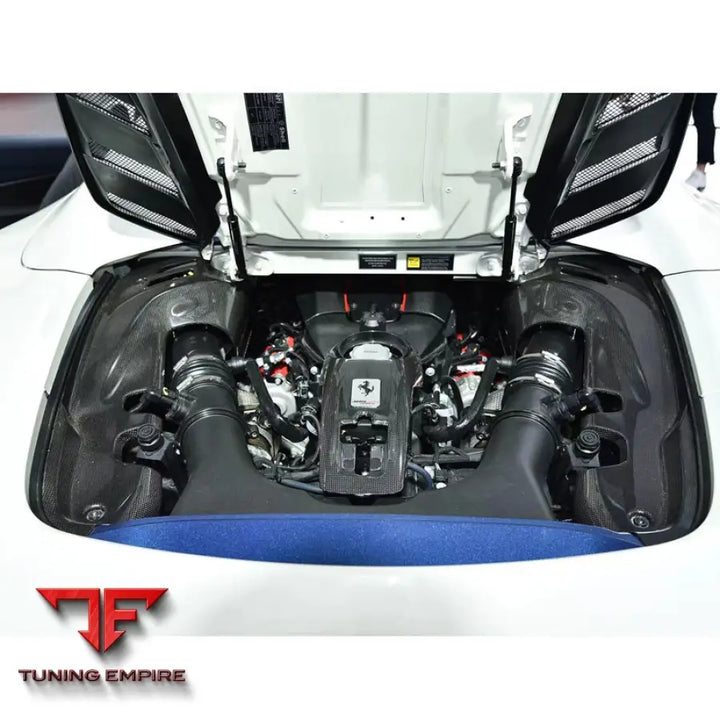 FERRARI 488 CONVERTIBLE CARBON FIBER REAR ENGINE BAY COVER INTERIOR PANEL