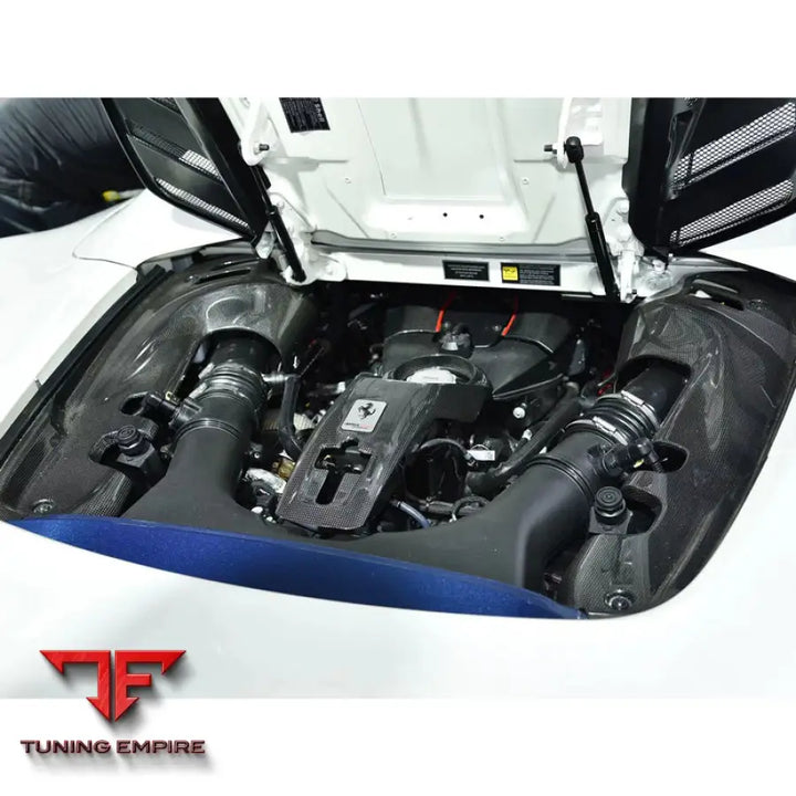 FERRARI 488 CONVERTIBLE CARBON FIBER REAR ENGINE BAY COVER INTERIOR PANEL