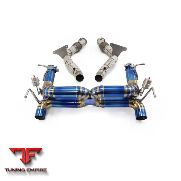 FERRARI 488 GTB 3.9T CATBACK RAZOR EXHAUST DOWNPIPE WITH MUFFLER VALVE