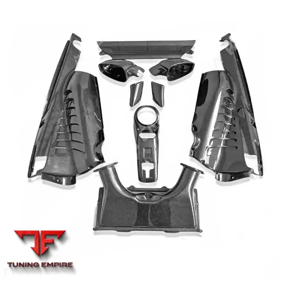 FERRARI 488 GTB CARBON FIBER ENGINE COVERS AIR BOX 2015-2017Y