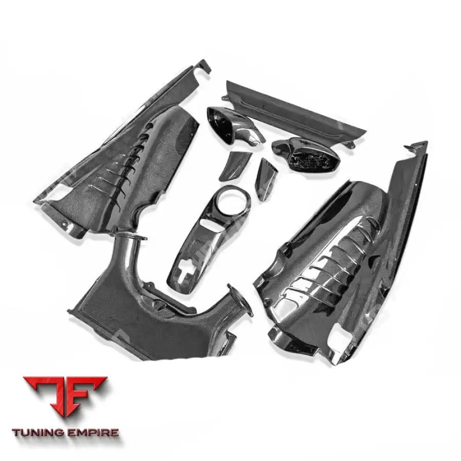 FERRARI 488 GTB CARBON FIBER ENGINE COVERS AIR BOX 2015-2017Y