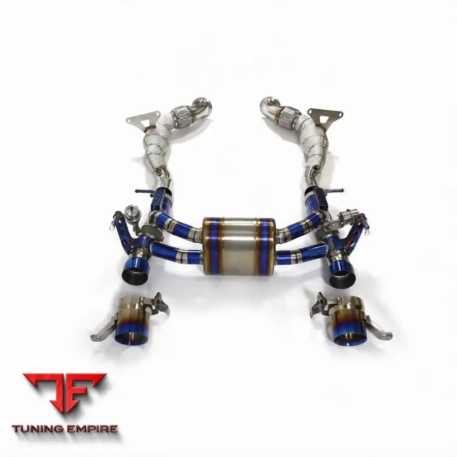 FERRARI 488 GTB/PISTA F142M 3.9T CATBACK RAZOR EXHAUST DOWNPIPE WITH MUFFLER VALVE