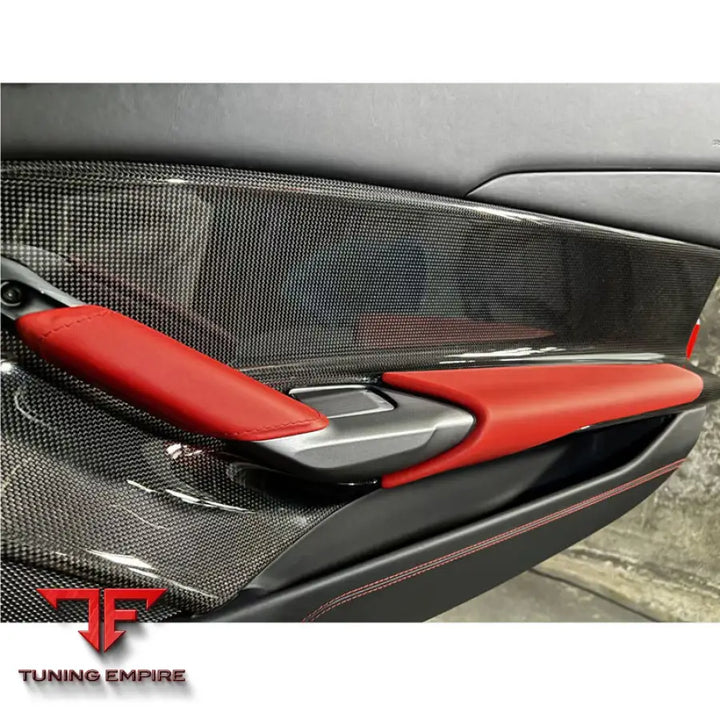 FERRARI 488 GTB SPIDER CARBON FIBER INNER DOOR PANEL 2015-2018Y