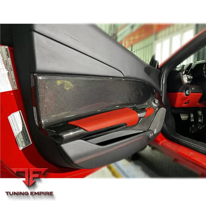 FERRARI 488 GTB SPIDER CARBON FIBER INNER DOOR PANEL 2015-2018Y