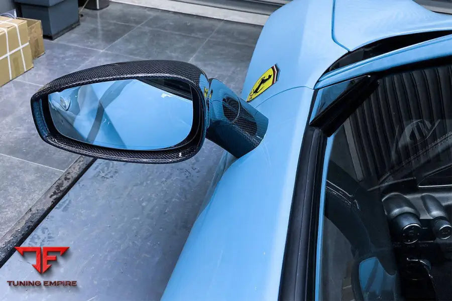 FERRARI 488 GTB SPYDER OE STYLE CARBON FIBER MIRROR REPALCEMENT BSD