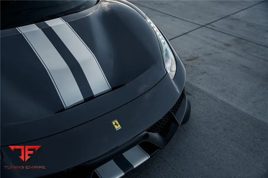 FERRARI 488 GTB & SPYDER PISTA STYLE FRONT BUMPER SET W/HOOD BSD