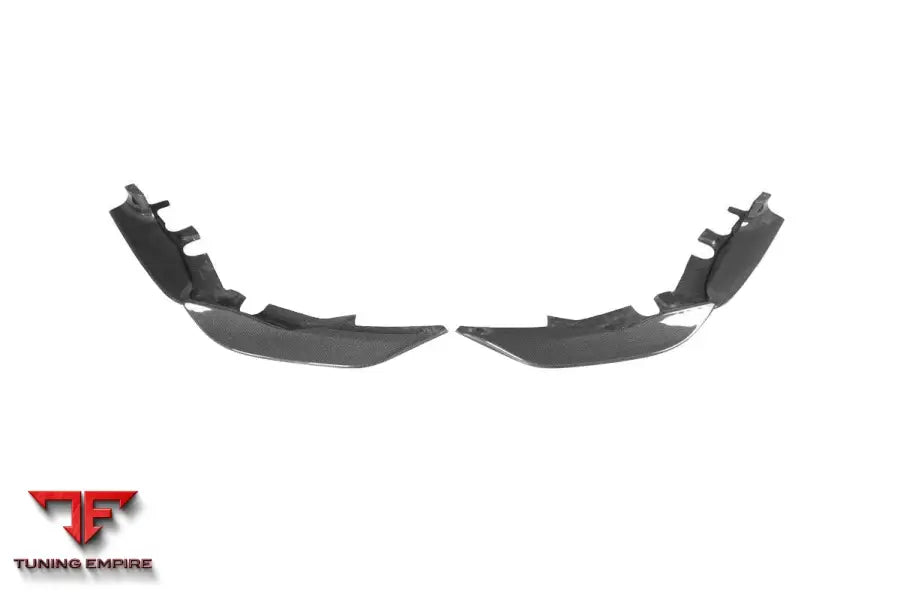 FERRARI 488 PISTA OEM STYLE CARBON FIBER FRONT BUMPER SIDE SPLITTER BSD
