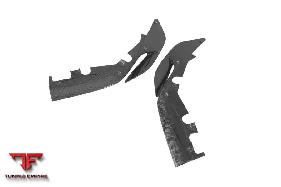 FERRARI 488 PISTA CARBON FIBER FRONT BUMPER SIDE SPLITTER BSD