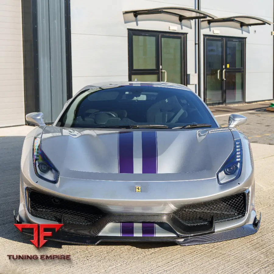 FERRARI 488 PISTA CARBON FIBRE SPLITTER - CT CARBON