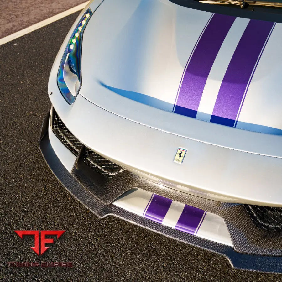 FERRARI 488 PISTA CARBON FIBRE SPLITTER - CT CARBON