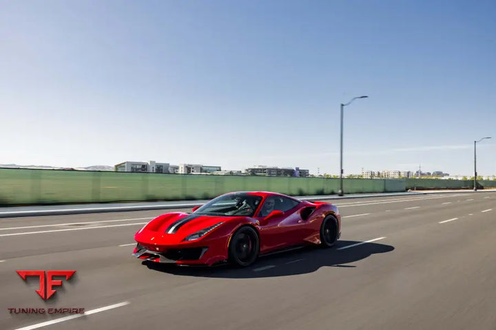 FERRARI 488 PISTA FORGED WHEELS AND EXHAUST SYSTEM
