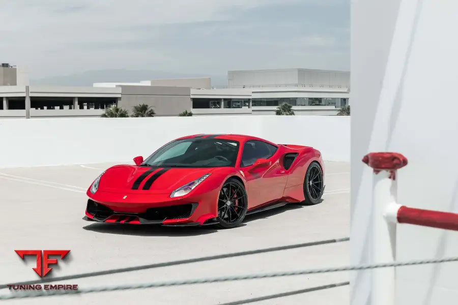 FERRARI 488 PISTA FORGED WHEELS AND EXHAUST SYSTEM