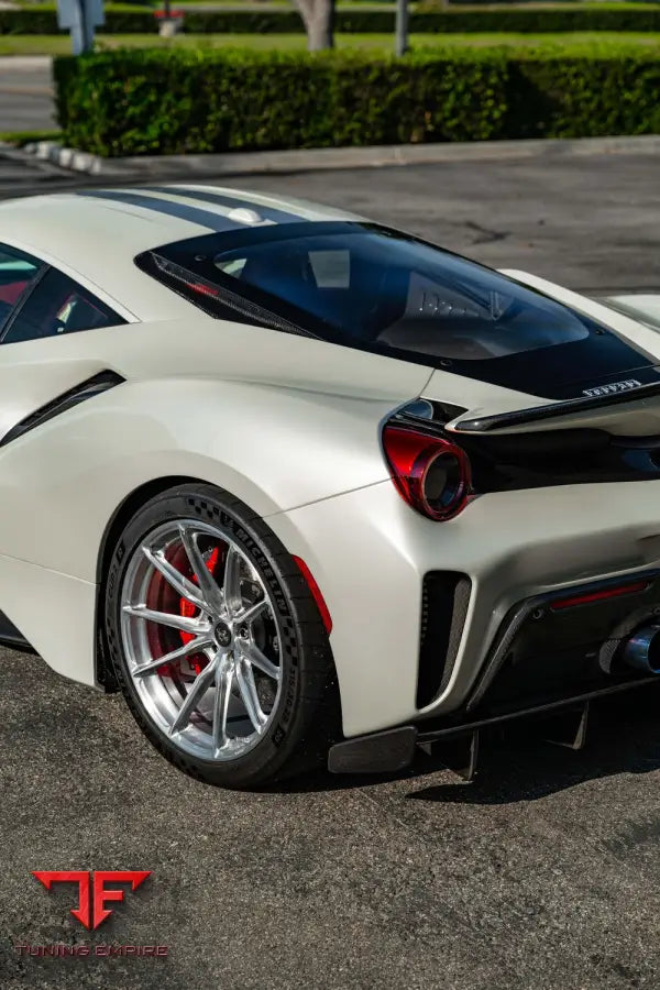 FERRARI 488 PISTA FORGED WHEELS AND EXHAUST SYSTEM