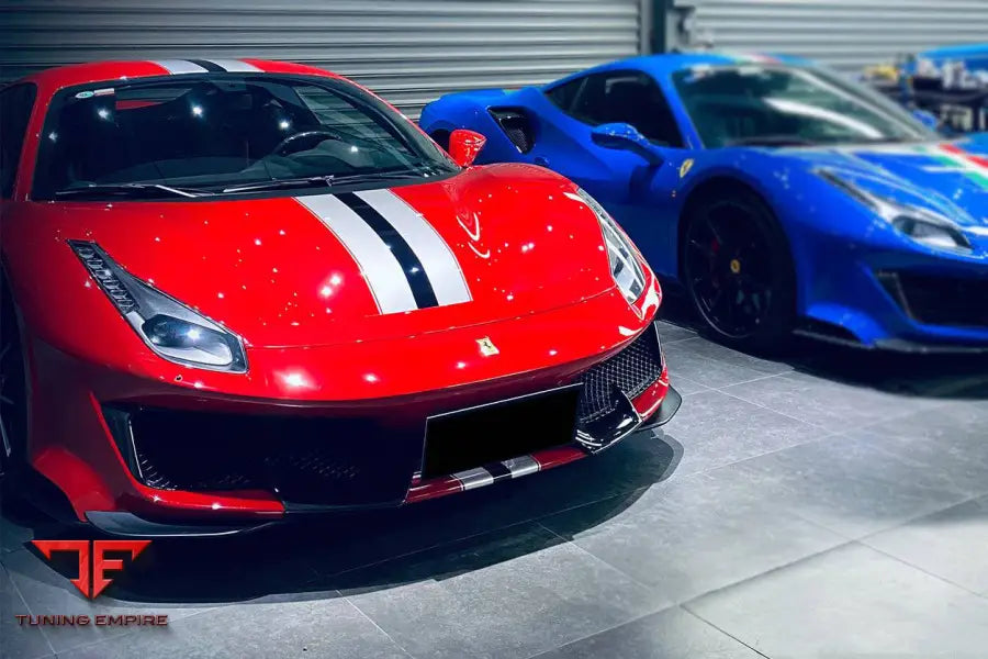 FERRARI 488 PISTA OEM STYLE PART CARBON FIBER FRONT BUMPER BSD