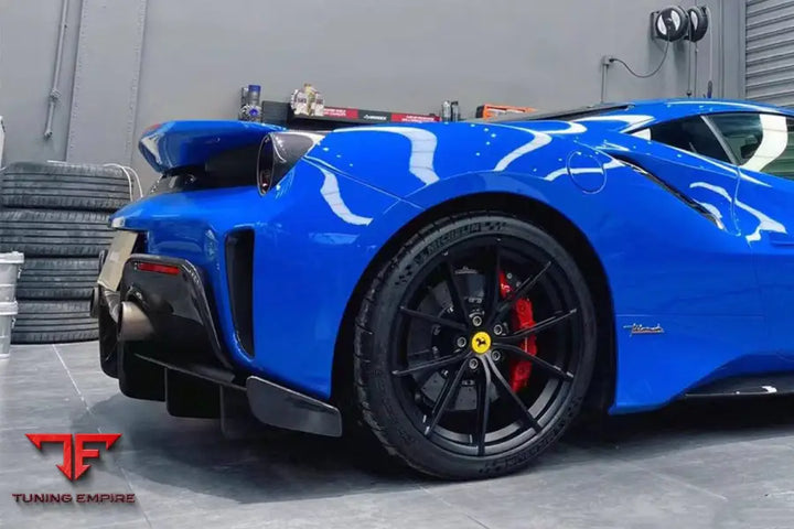 FERRARI 488 PISTA OEM STYLE PART CARBON FIBER REAR BUMPER BSD