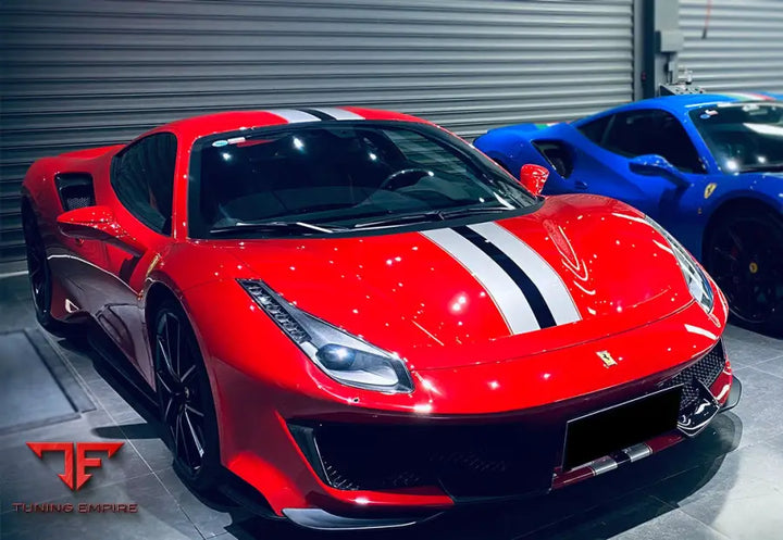 FERRARI 488 PISTA PARTIAL CARBON FIBER FRONT BUMPER BSD