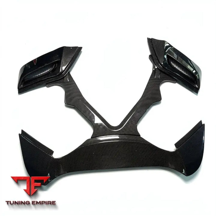 FERRARI 488 SPIDER CARBON FIBER REAR TRUNK ENGINE HOOD COVER BONNET WITH GLASS
