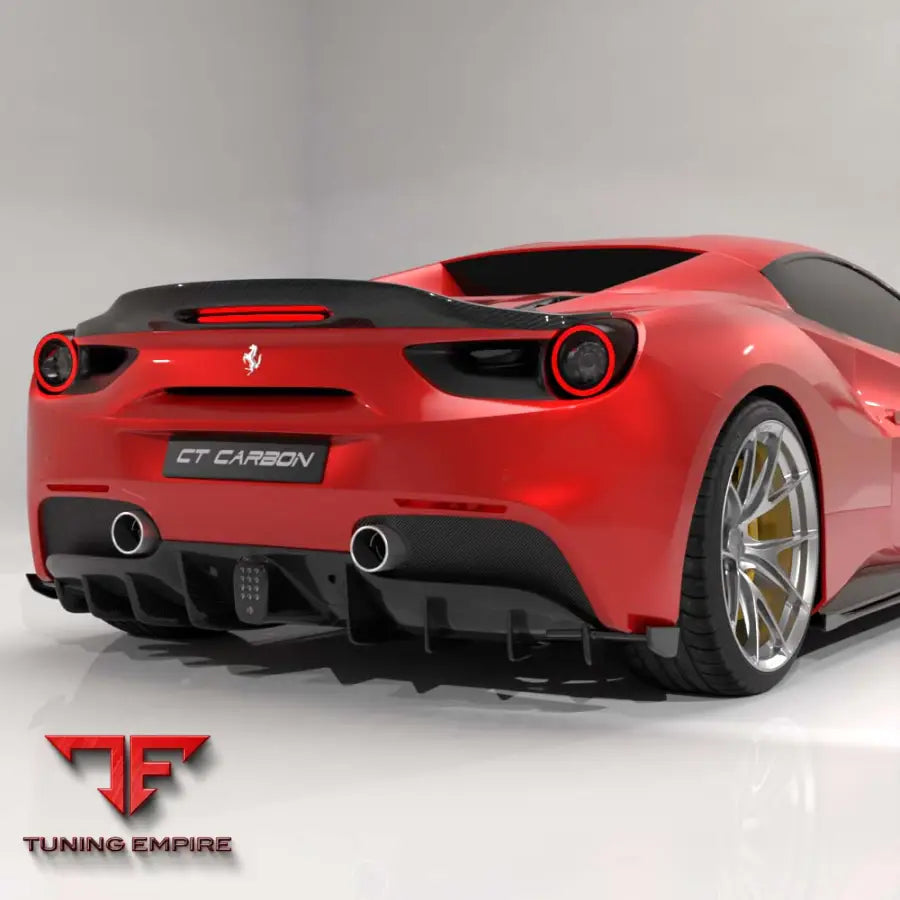 FERRARI 488 SPIDER CARBON FIBRE SPOILER - CT CARBON