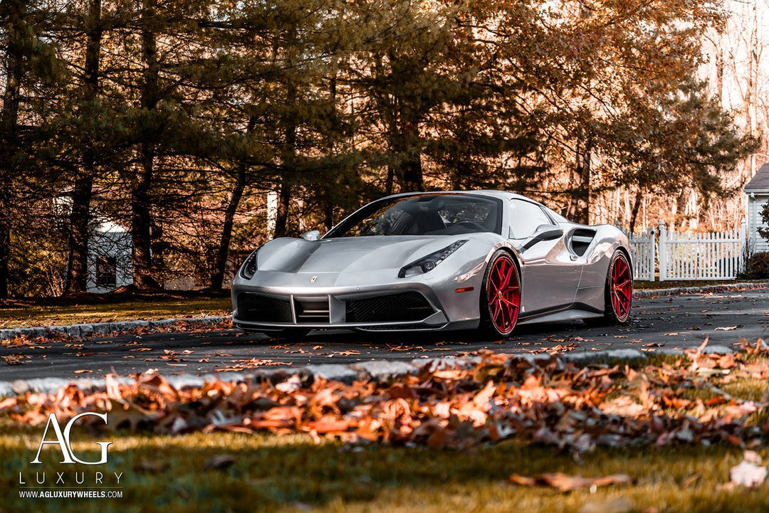 Ferrari 488 Spyder on custom forged wheels