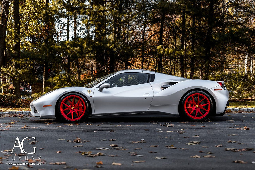 Ferrari 488 Spyder on custom forged wheels