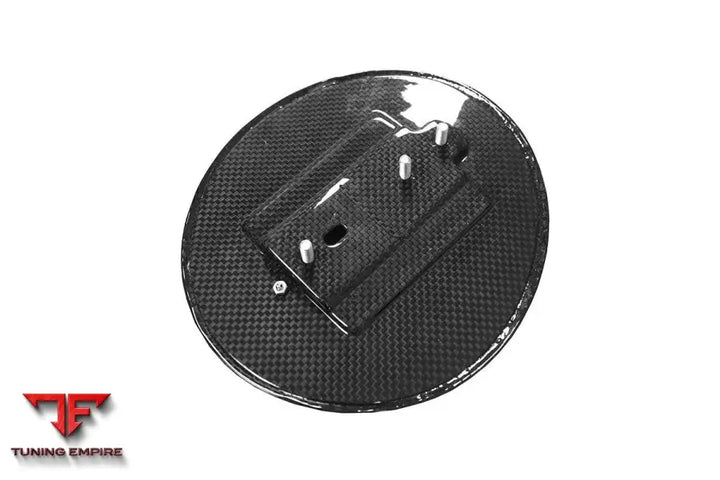 FERRARI 812 OE STYLE DRY CARBON FIBER FUEL DOOR WITH LOGO BSD