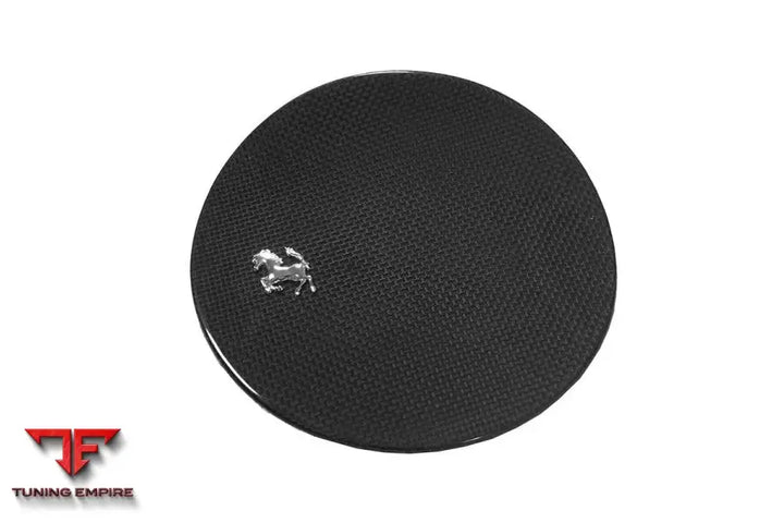FERRARI 812 OE STYLE DRY CARBON FIBER FUEL DOOR WITH LOGO BSD