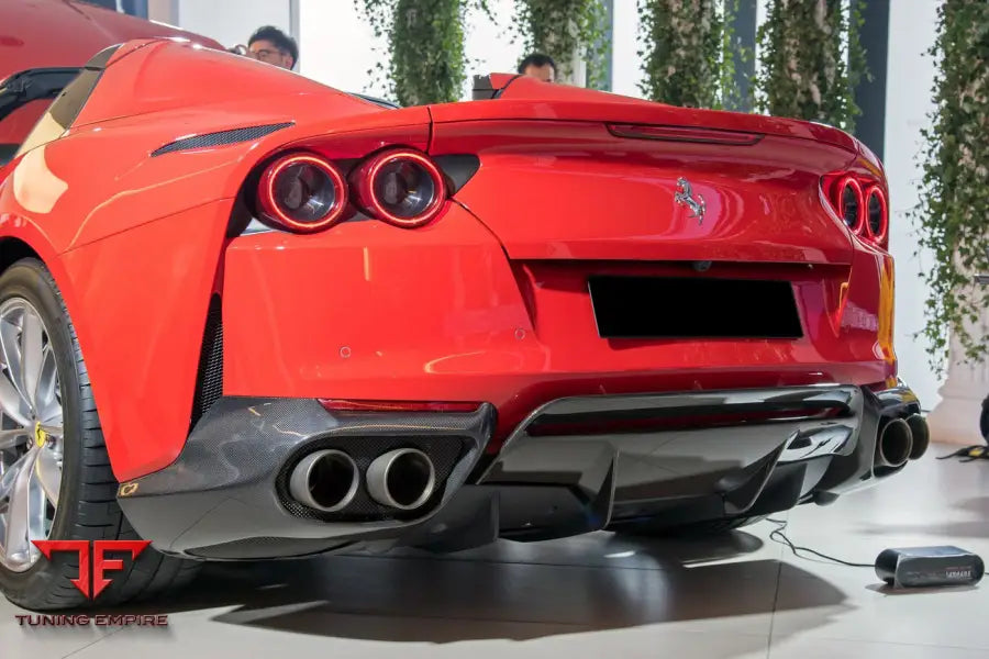 FERRARI 812 SUPERFAST & GTS OEM STYLE DRY CARBON FIBER REAR SIDE DIFFUSER BSD