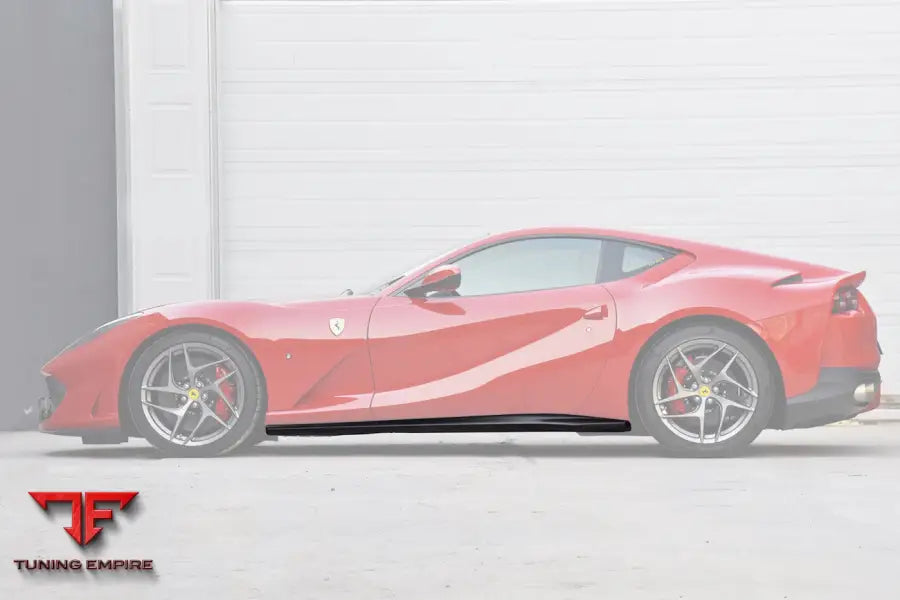FERRARI 812 SUPERFAST & GTS OEM STYLE DRY CARBON FIBER SIDE SKIRTS BSD