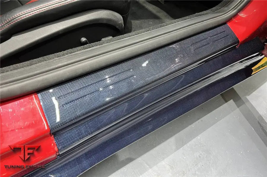 FERRARI 812 SUPERFAST & GTS OE STYLE DRY CARBON FIBER DOOR SILLS BSD