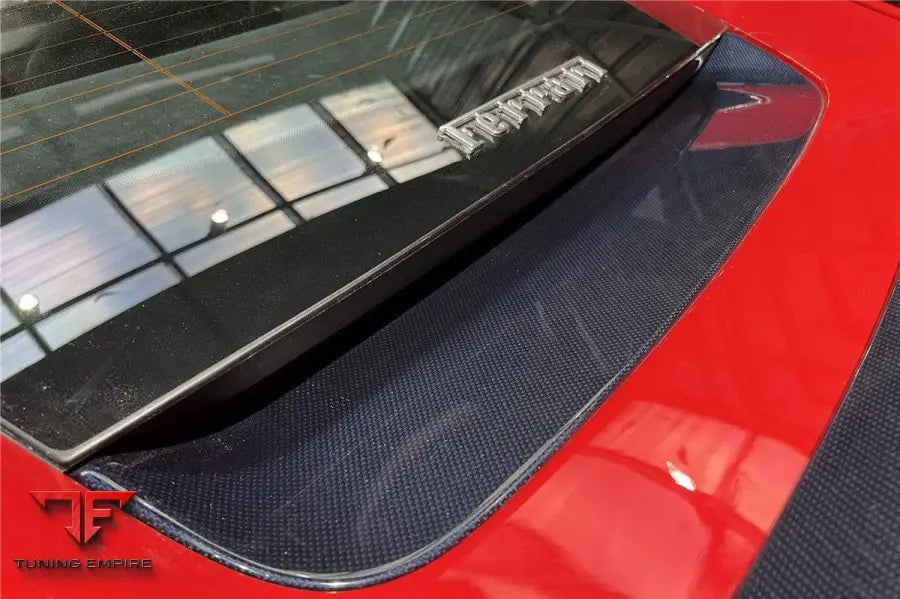 FERRARI 812 SUPERFAST & GTS OE STYLE DRY CARBON FIBER REAR BONNET LOWER INSERT BSD