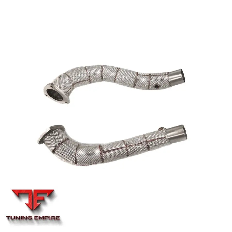FERRARI CALIFORNIA 4.3L STAINLESS STEEL RAZOR EXHAUST DOWNPIPE WITH HEAT SHIELD