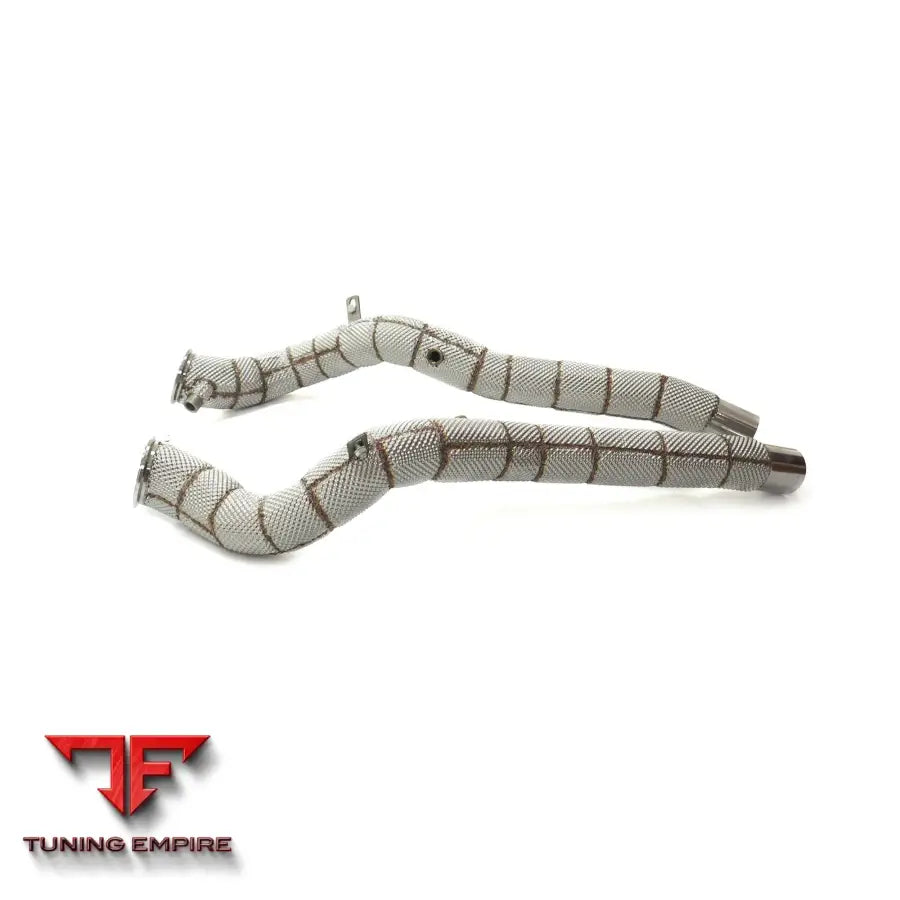 FERRARI CALIFORNIA T 3.9T STAINLESS STEEL RAZOR EXHAUST DOWNPIPE WITH HEAT SHIELD