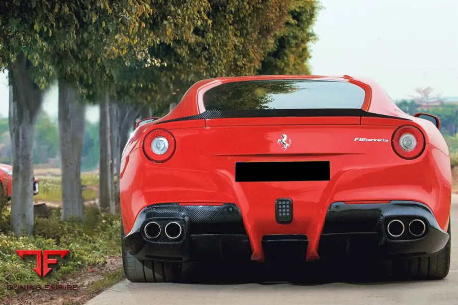 FERRARI F12 BERLINETTA RS STYLE CARBON FIBER TRUNK SPOILER BSD