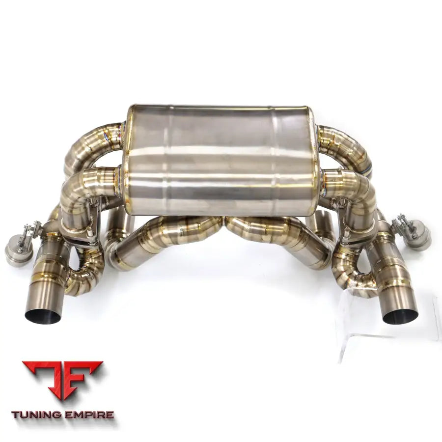 FERRARI F430 SCUDERIA 4.3L TITANIUM CATBACK RAZOR EXHAUST WITH VACUUM MUFFLER VALVE
