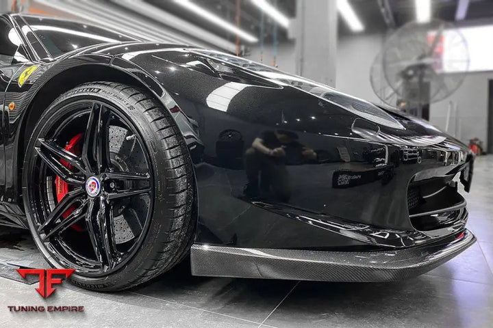 FERRARI F458 COUPE & SPYDER AP STYLE CARBON FIBER FRONT LIP BSD
