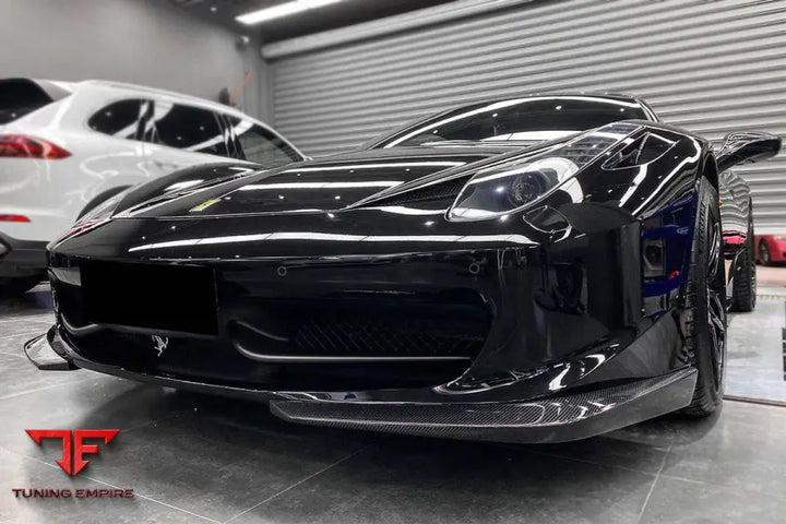 FERRARI F458 COUPE & SPYDER AP STYLE CARBON FIBER FRONT LIP BSD
