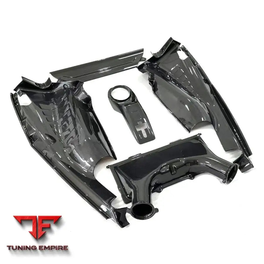 FERRARI F8 CARBON FIBER ENGINE BAY DRESS UP KIT