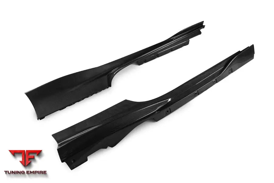 FERRARI F8 OEM STYLE DRY CARBON FIBER SIDE SKIRTS BSD