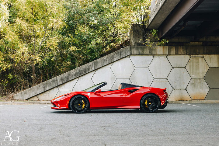 Ferrari F8 Spyder on custom forged wheels