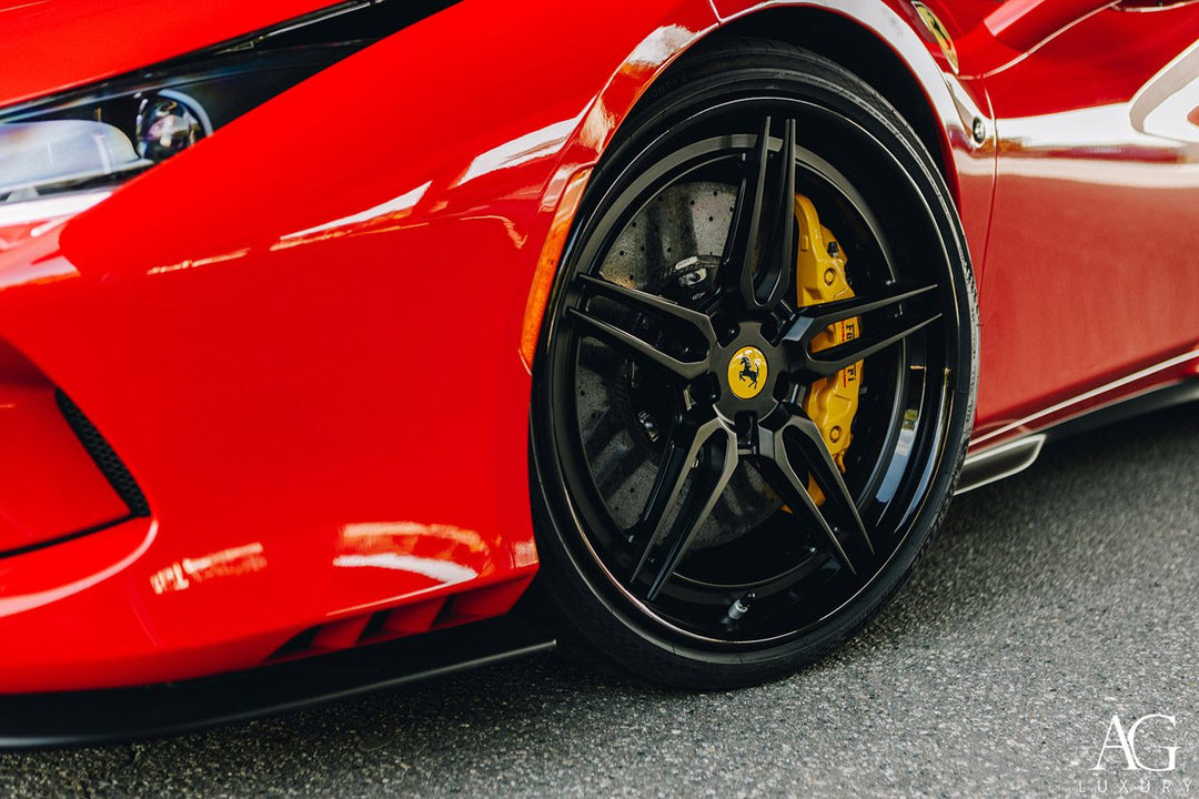 Ferrari F8 Spyder on custom forged wheels