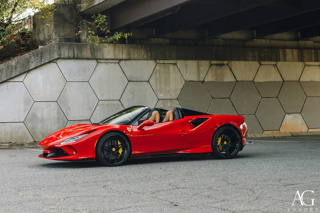 Ferrari F8 Spyder on custom forged wheels