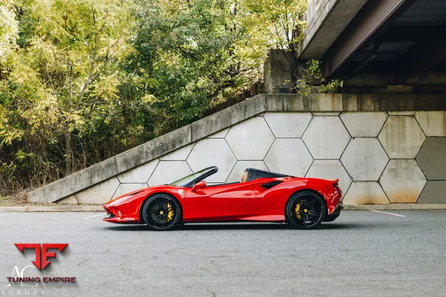 Ferrari F8 Spyder on custom forged wheels